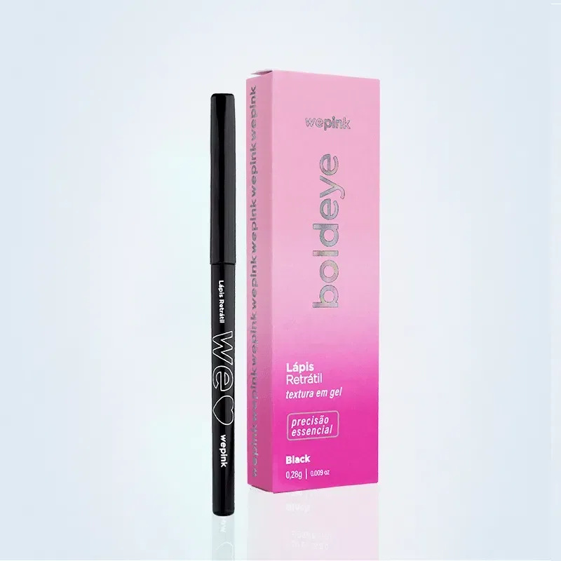 Lápis Retrátil Boldeye All Black 0,28g - Wepink - foto 5