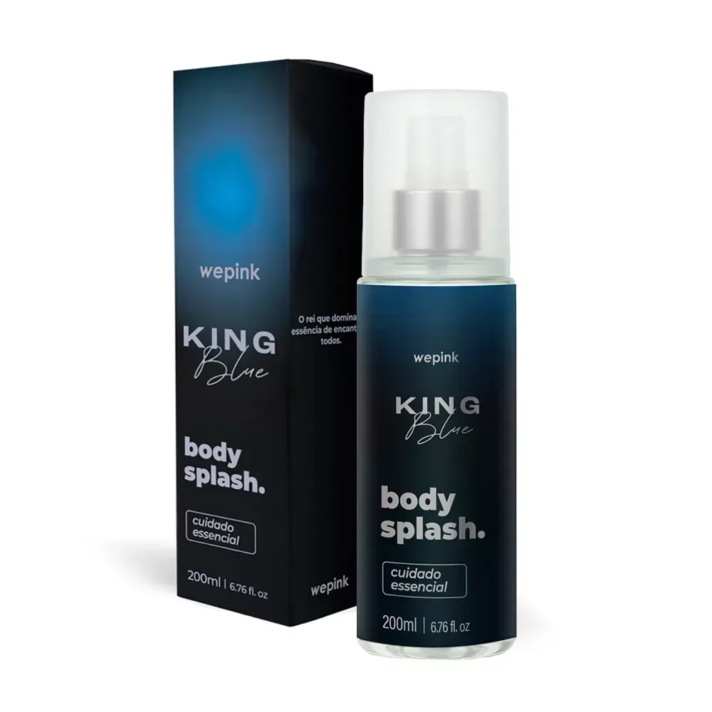 Body Splash King Blue Desodorante Colônia 200ml - Wepink - foto 1