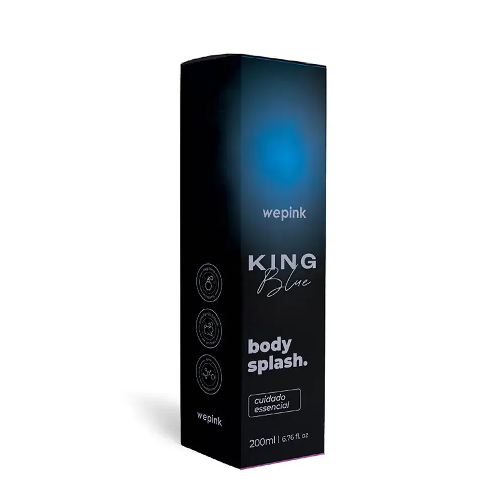 Body Splash King Blue Desodorante Colônia 200ml - Wepink - foto 4