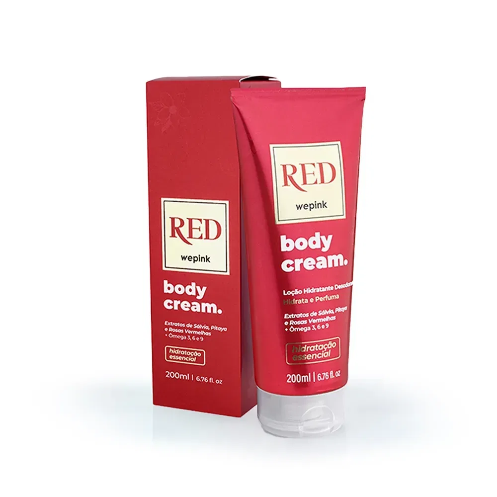 Body Cream Red Desodorante Hidratante 200ml - Wepink - foto 1