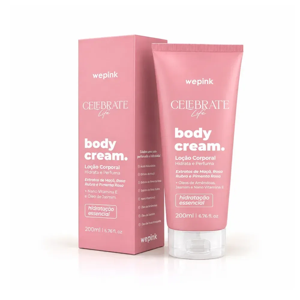 Body Cream Celebrate Life Desodorante Hidratante 200ml - Wepink - foto 1