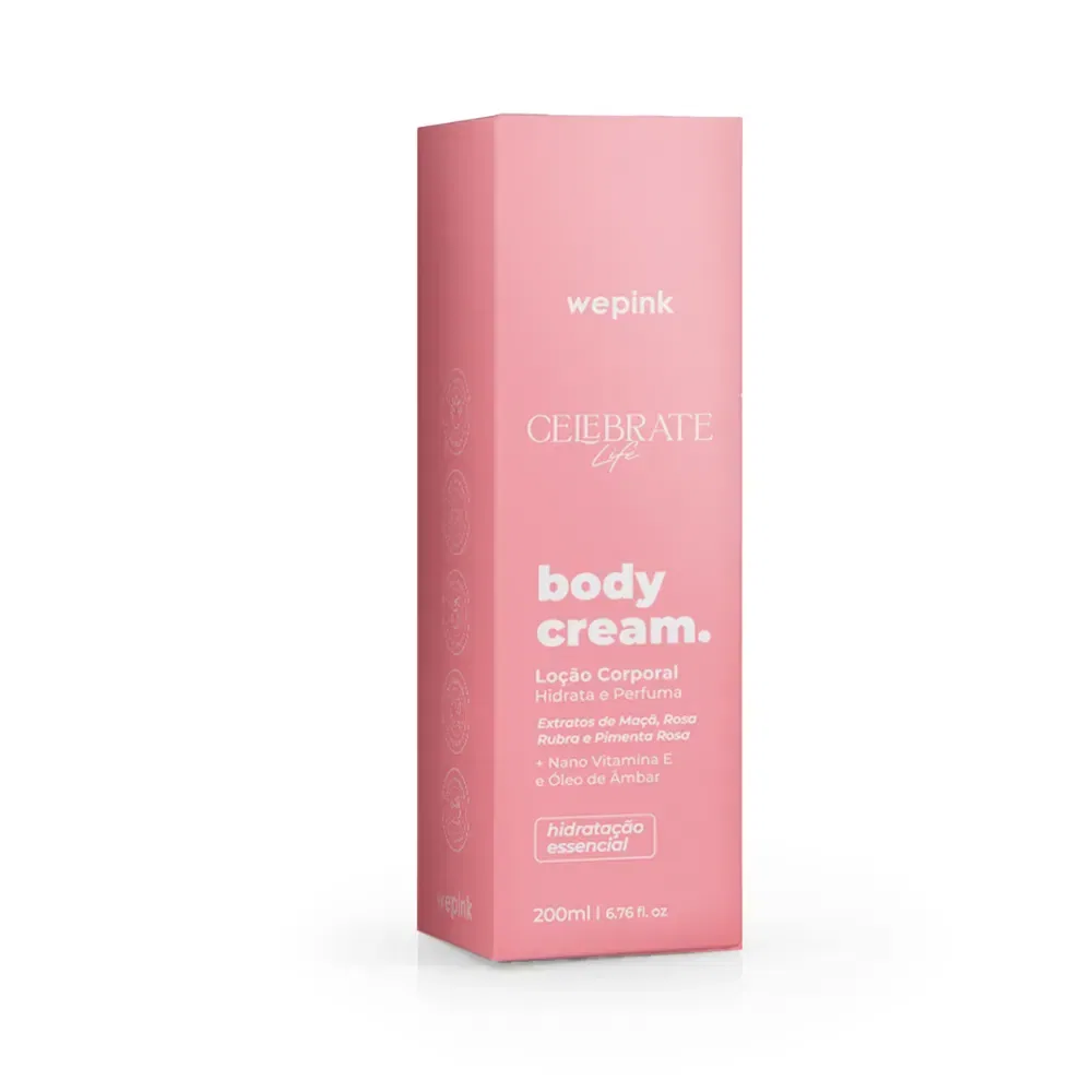 Body Cream Celebrate Life Desodorante Hidratante 200ml - Wepink - foto 5