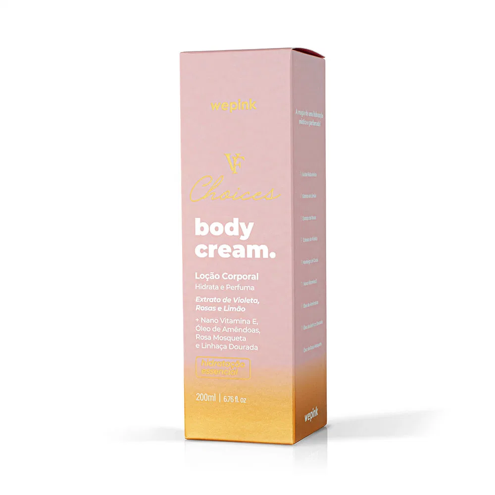 Body Cream VF Choices Desodorante Hidratante 200ml - Wepink - foto 5