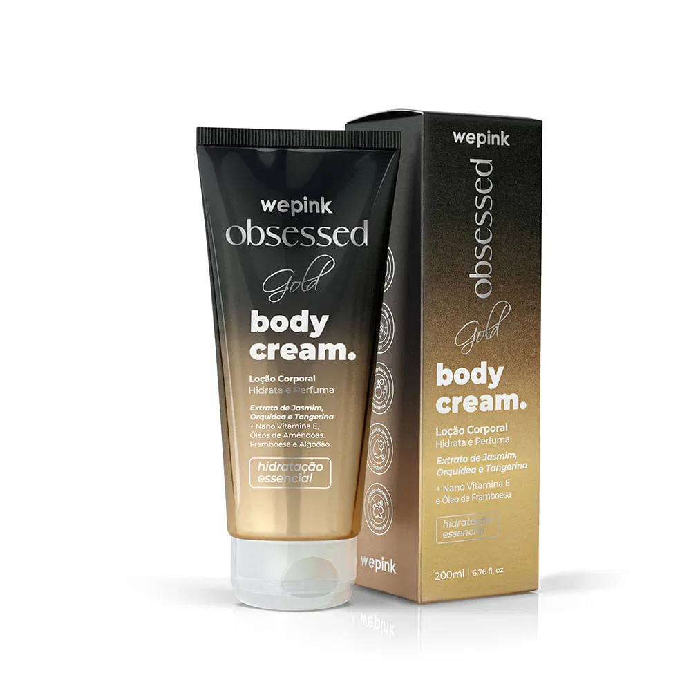 Body Cream Obsessed Gold Desodorante Hidratante 200ml - Wepink - foto 1