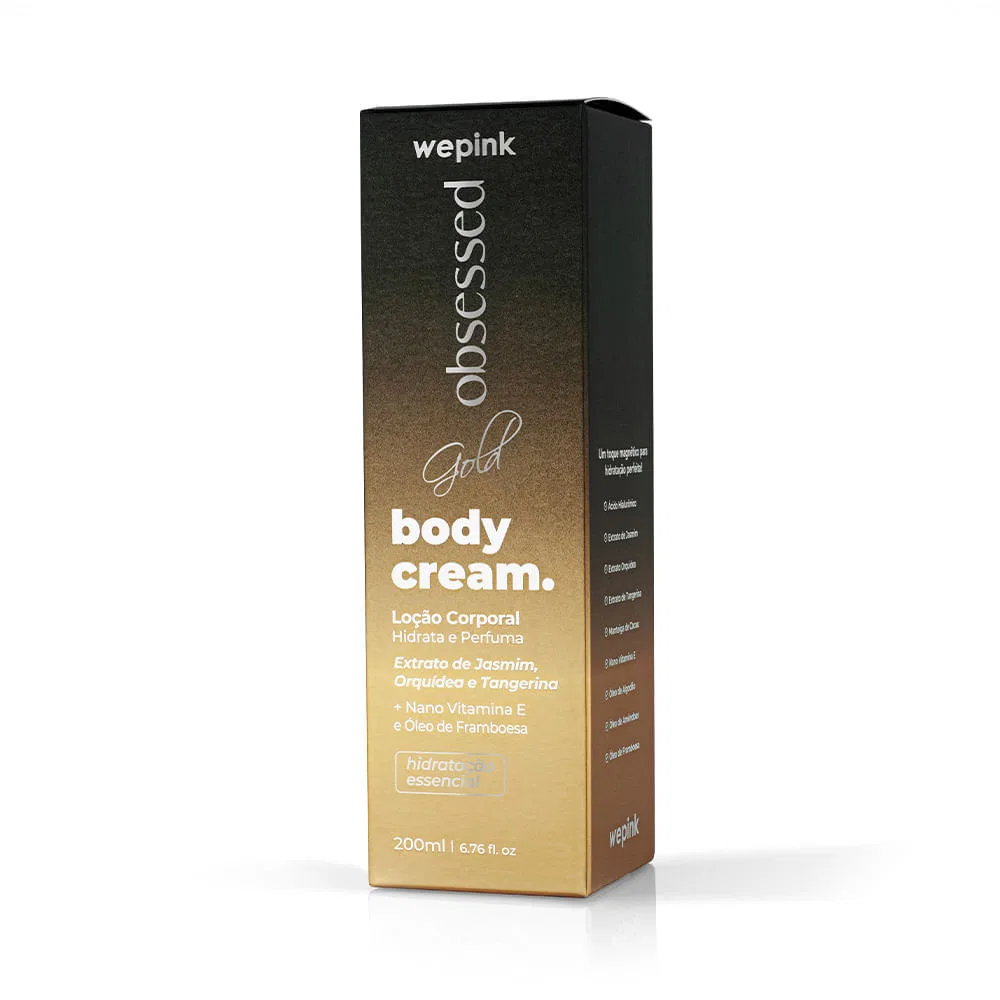 Body Cream Obsessed Gold Desodorante Hidratante 200ml - Wepink - foto 6