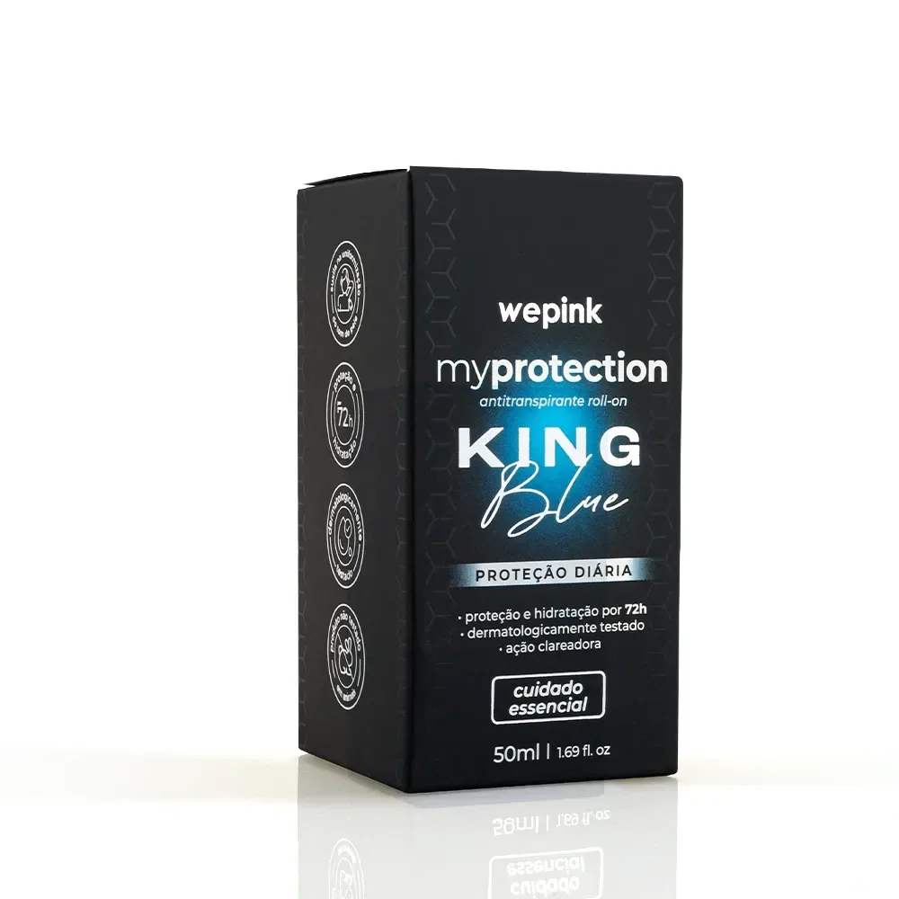 Desodorante Antitranspirante Roll-on MyProtection King Blue 50ml - Wepink - foto 5
