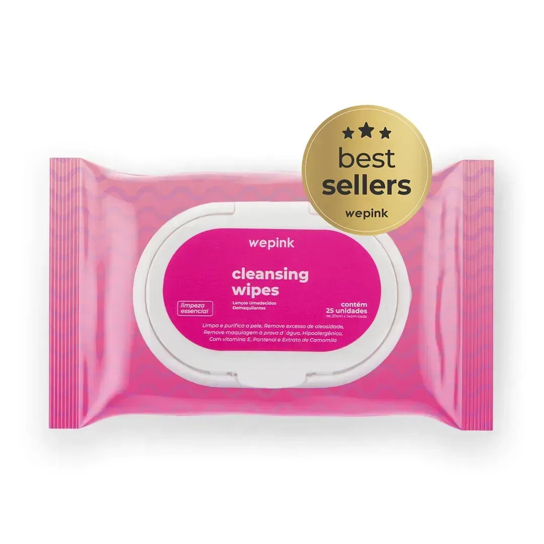 Cleansing Wipes Lenço Umedecido Demaquilante 25 un. - Wepink - foto 2