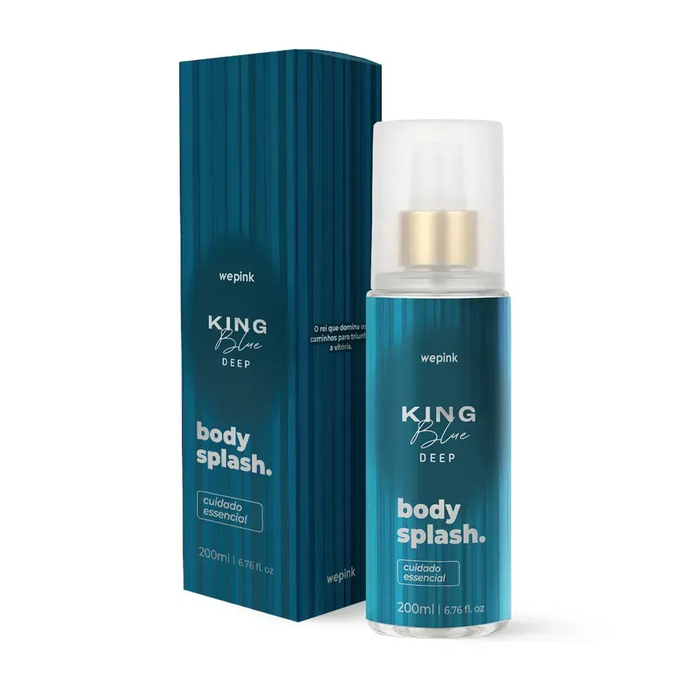Body Splash King Blue Deep Desodorante Colônia 200ml - Wepink - foto 1