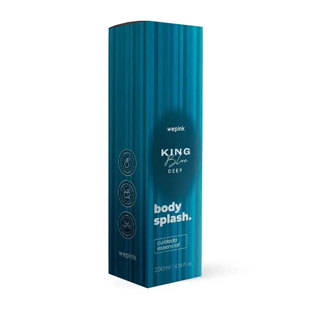 Body Splash King Blue Deep Desodorante Colônia 200ml - Wepink - foto 4