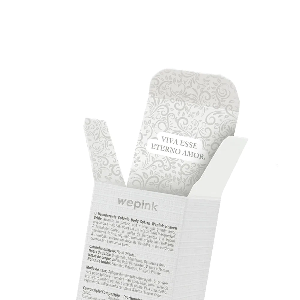 Body Splash Heaven Bride Desodorante Colônia 200ml - Wepink - foto 5