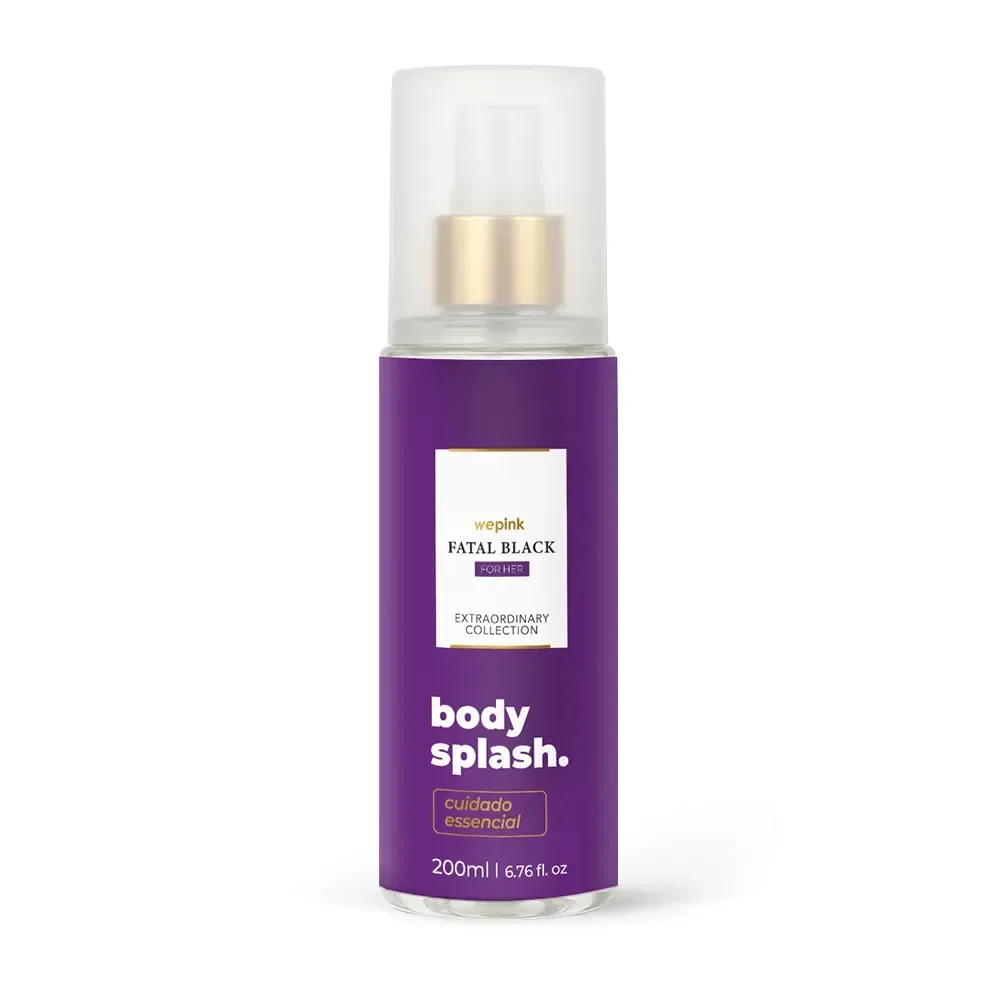 Body Splash Fatal Black For Her Desodorante Colônia 200ml - Wepink - foto 2