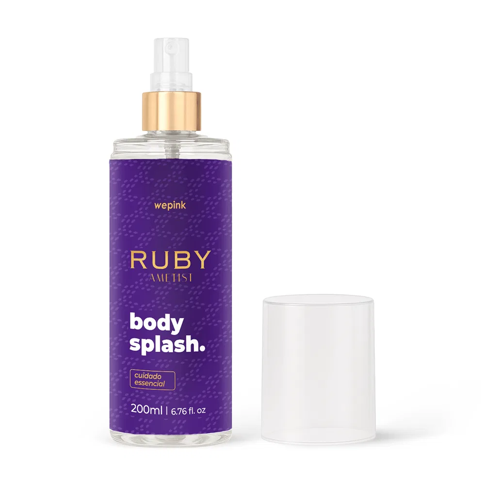 Body Splash Ruby Ametist Desodorante Colônia 200ml - Wepink - foto 3