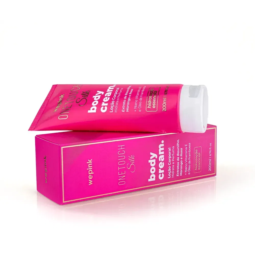 Body Cream One Touch Silk Desodorante Hidratante 200ml - Wepink - foto 5