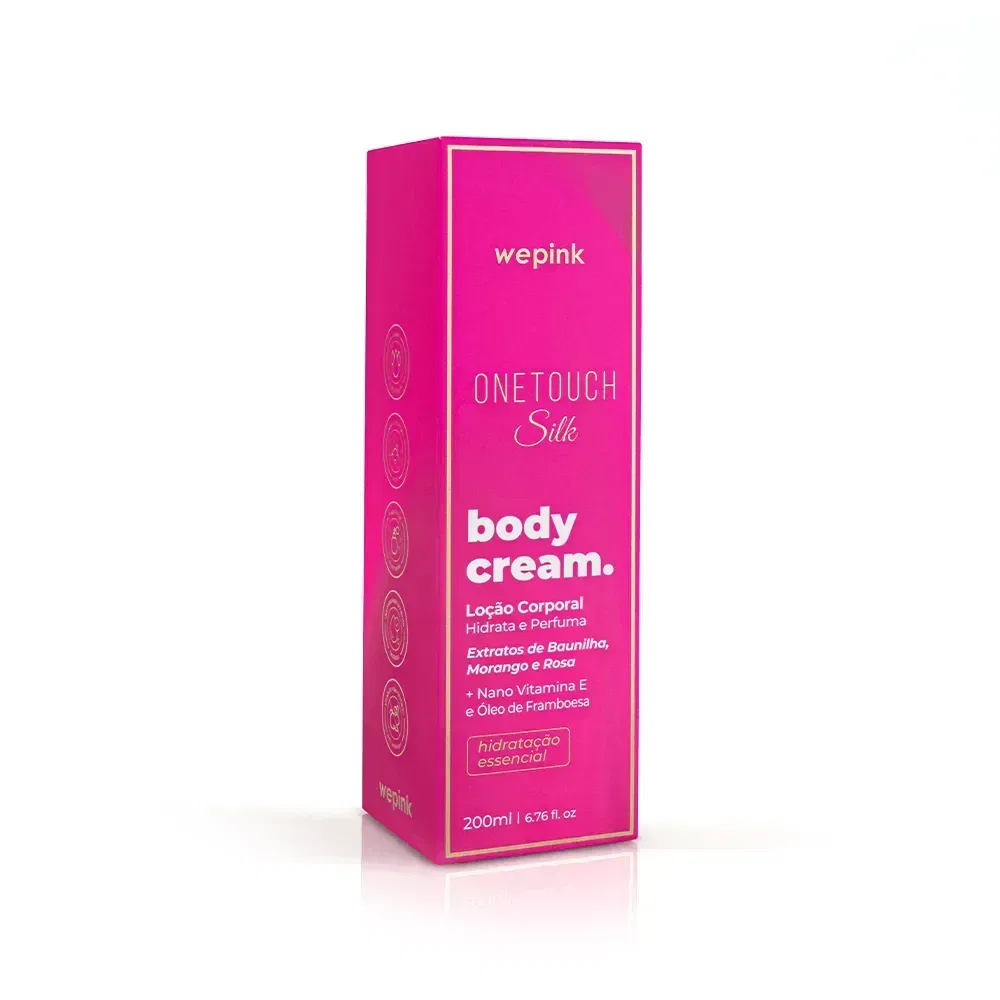 Body Cream One Touch Silk Desodorante Hidratante 200ml - Wepink - foto 6