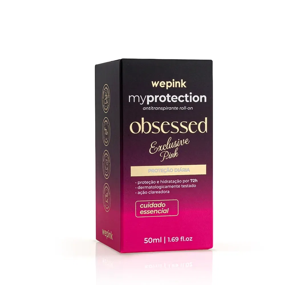 Desodorante Antitranspirante Roll-on MyProtection Obsessed Exclusive Pink 50ml - Wepink - foto 5