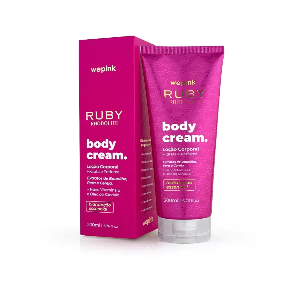 Body Cream Ruby Rhodolite Desodorante Hidratante 200ml - Wepink - foto 1