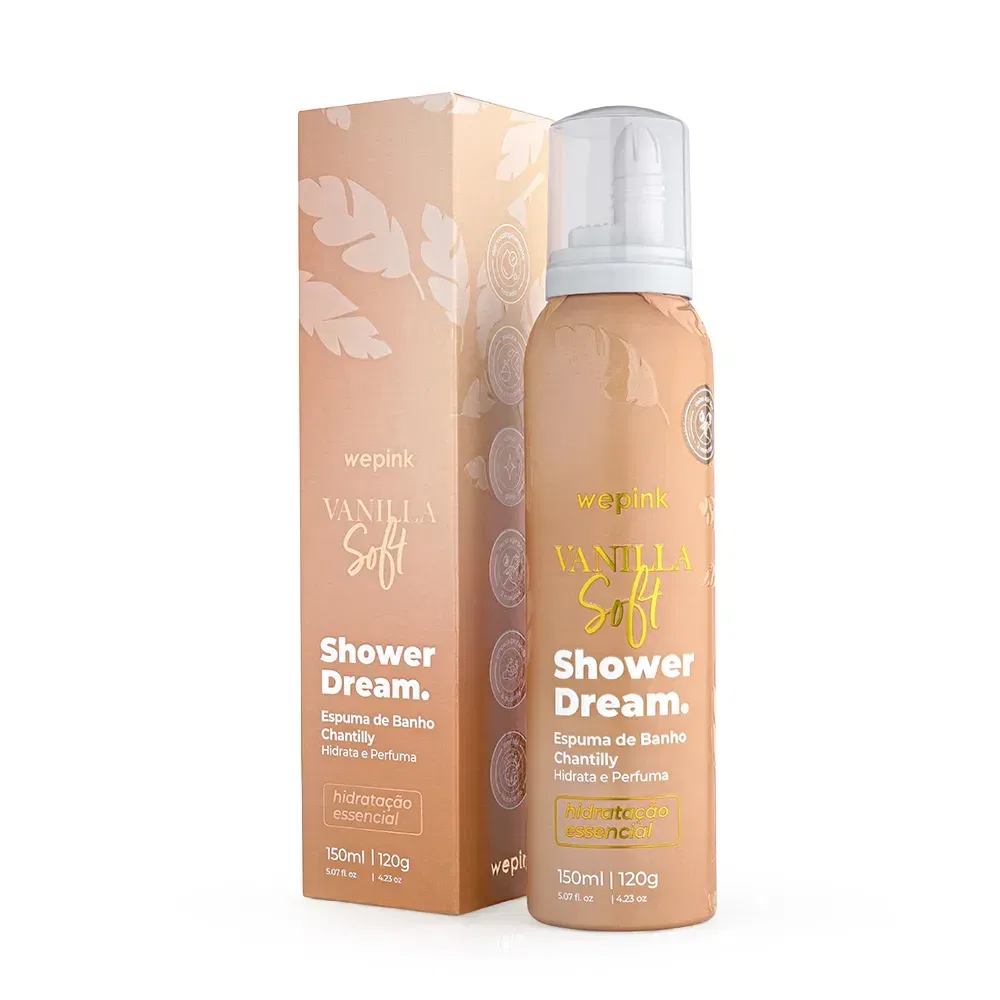 Espuma de Banho Shower Dream Vanilla Soft 150ml - Wepink - foto 1