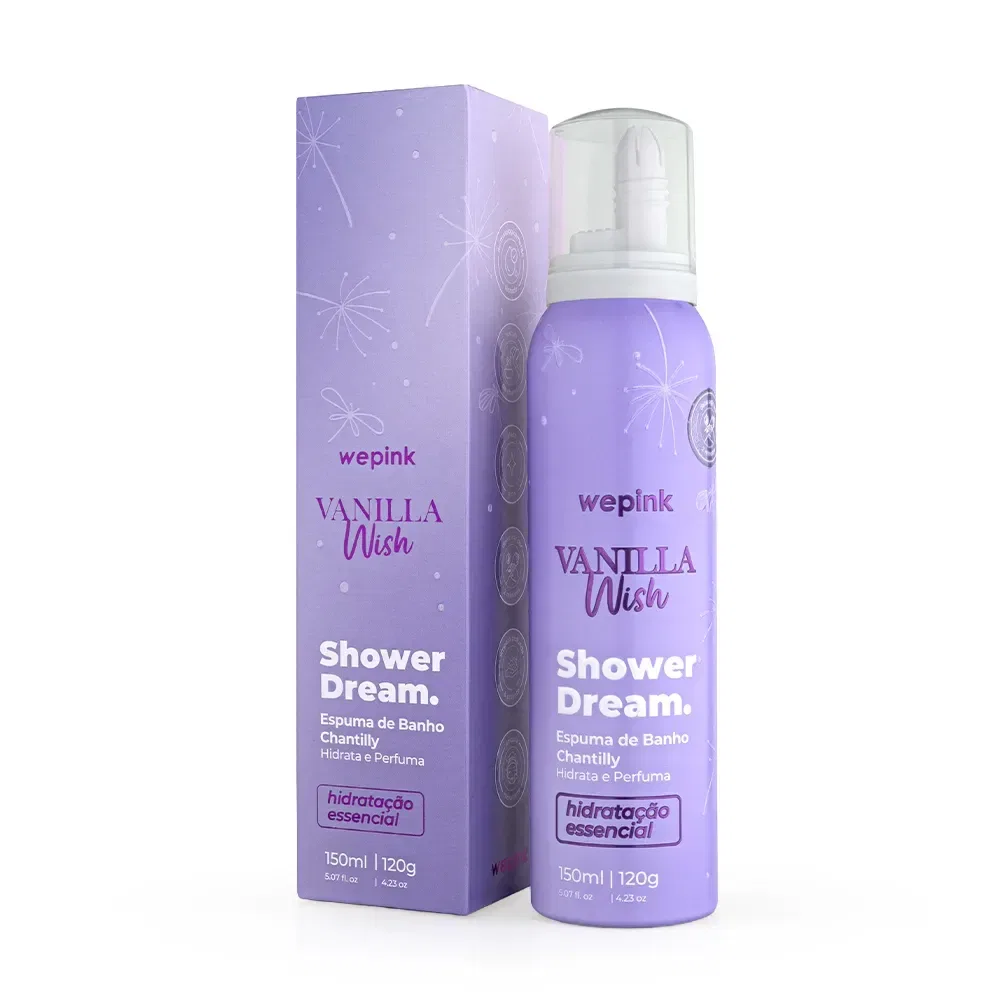 Espuma de Banho Shower Dream Vanilla Wish 150ml - Wepink - foto 1