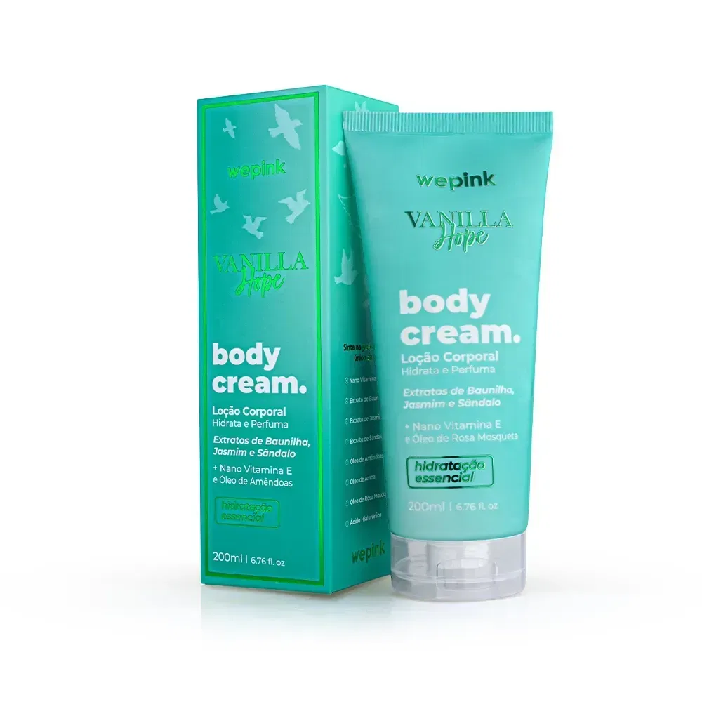 Body Cream Vanilla Hope Desodorante Hidratante 200ml - Wepink - foto 1