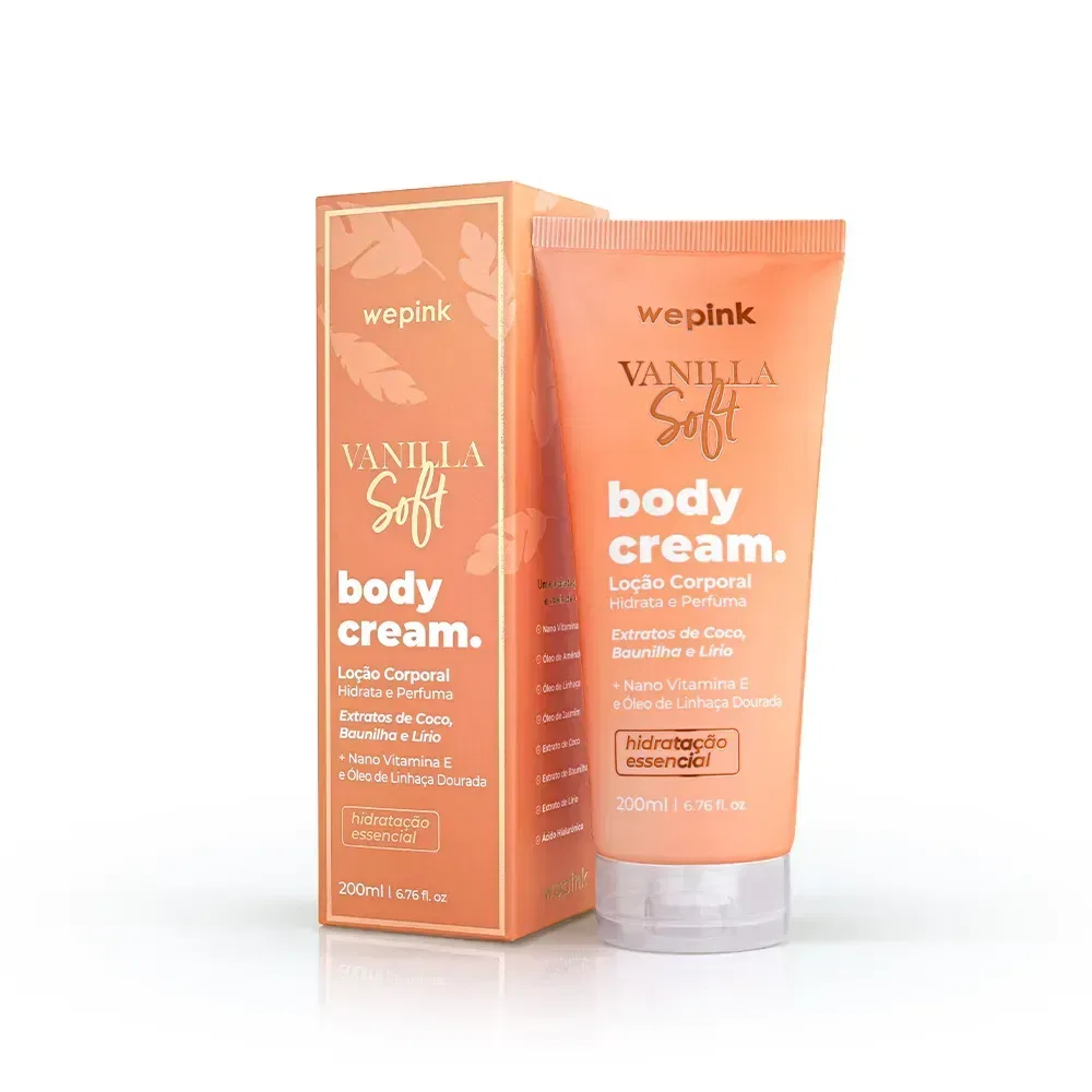 Body Cream Vanilla Soft Desodorante Hidratante 200ml - Wepink - foto 1