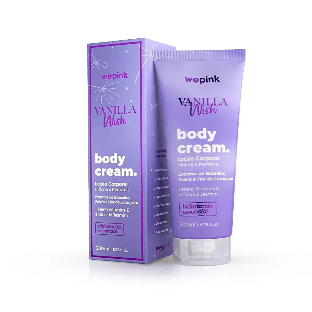 Body Cream Vanilla Wish Desodorante Hidratante 200ml - Wepink - foto 1