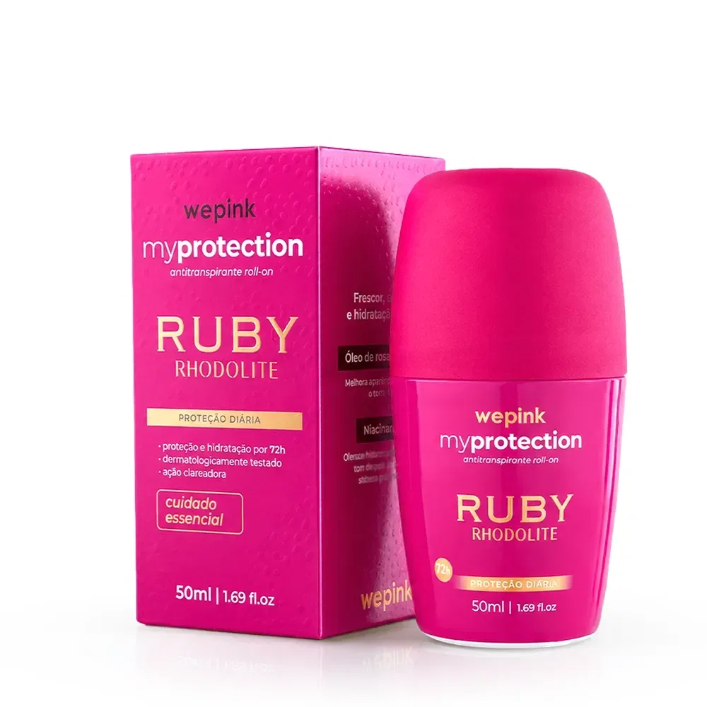 Desodorante Antitranspirante Roll-on MyProtection Ruby Rhodolite 50ml - Wepink - foto 1