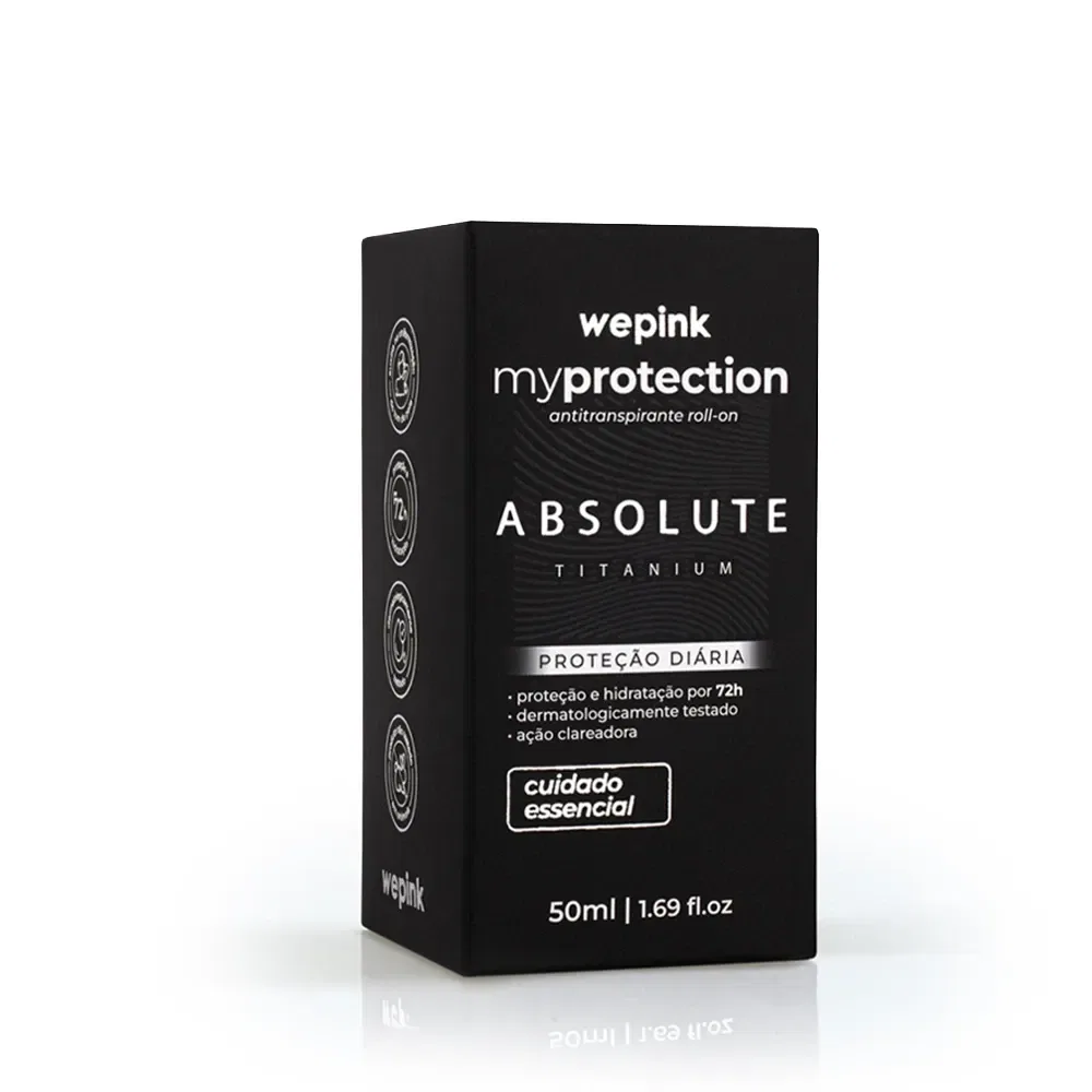 Desodorante Antitranspirante Roll-on MyProtection Absolute Titanium 50ml - Wepink - foto 5