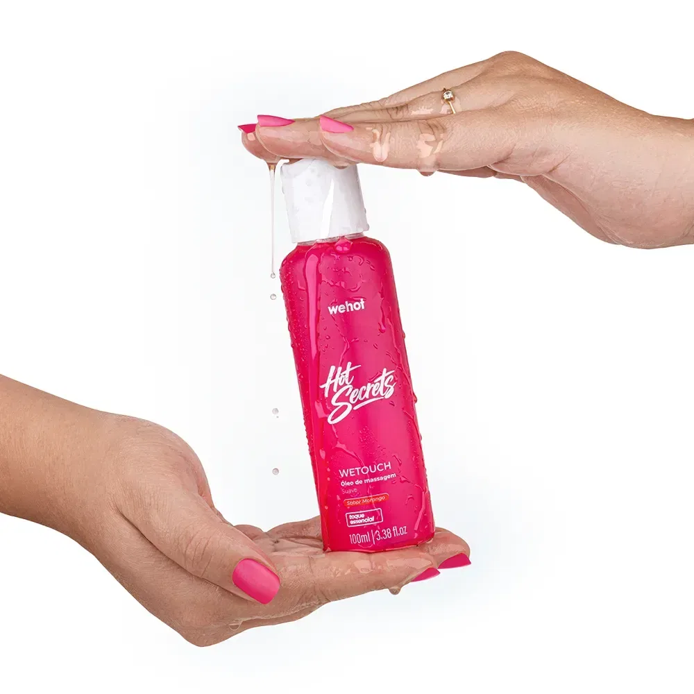Óleo de Massagem Corporal Morango 100ml - Wepink Wehot - foto 4