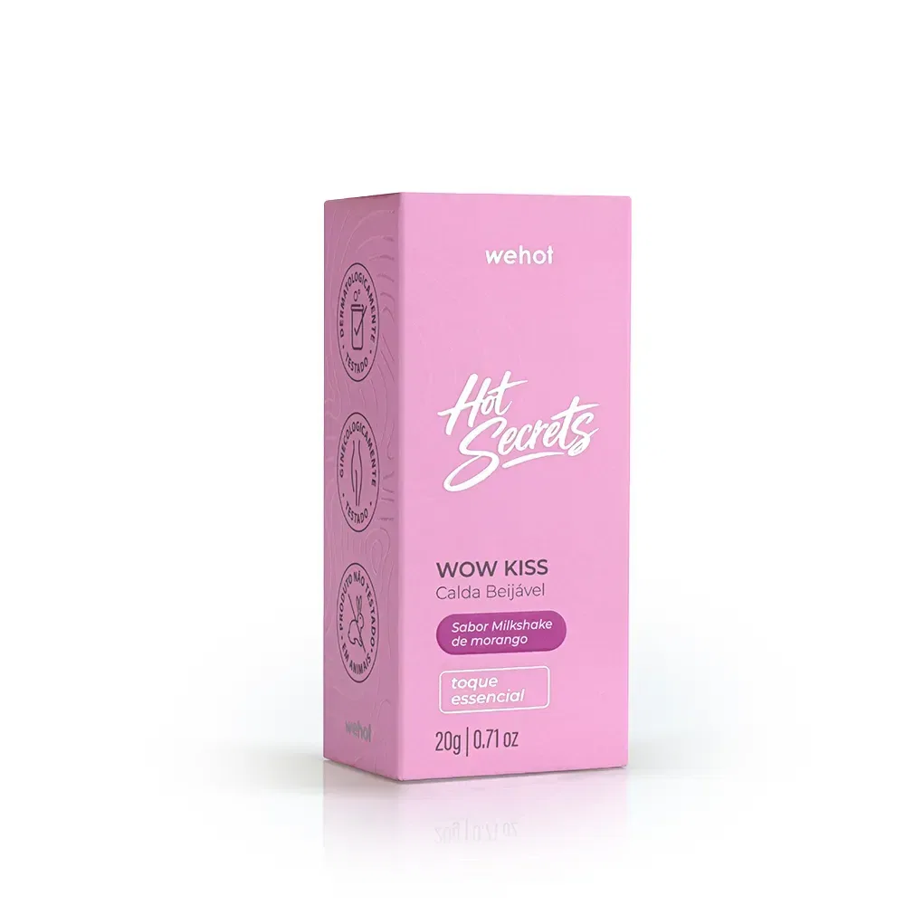 Calda Beijável Milkshake de Morango 20g - Wepink Wehot - foto 5