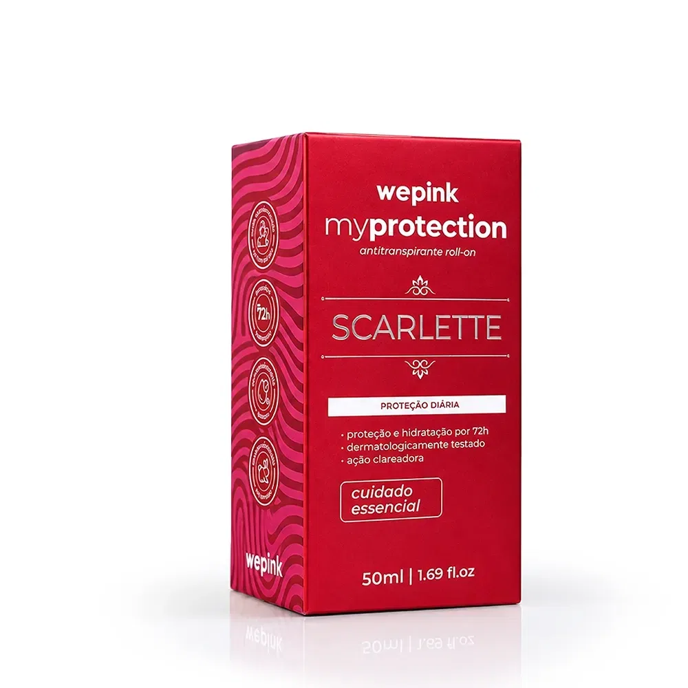 Desodorante Antitranspirante Roll-on MyProtection Scarlette 50ml - Wepink - foto 5