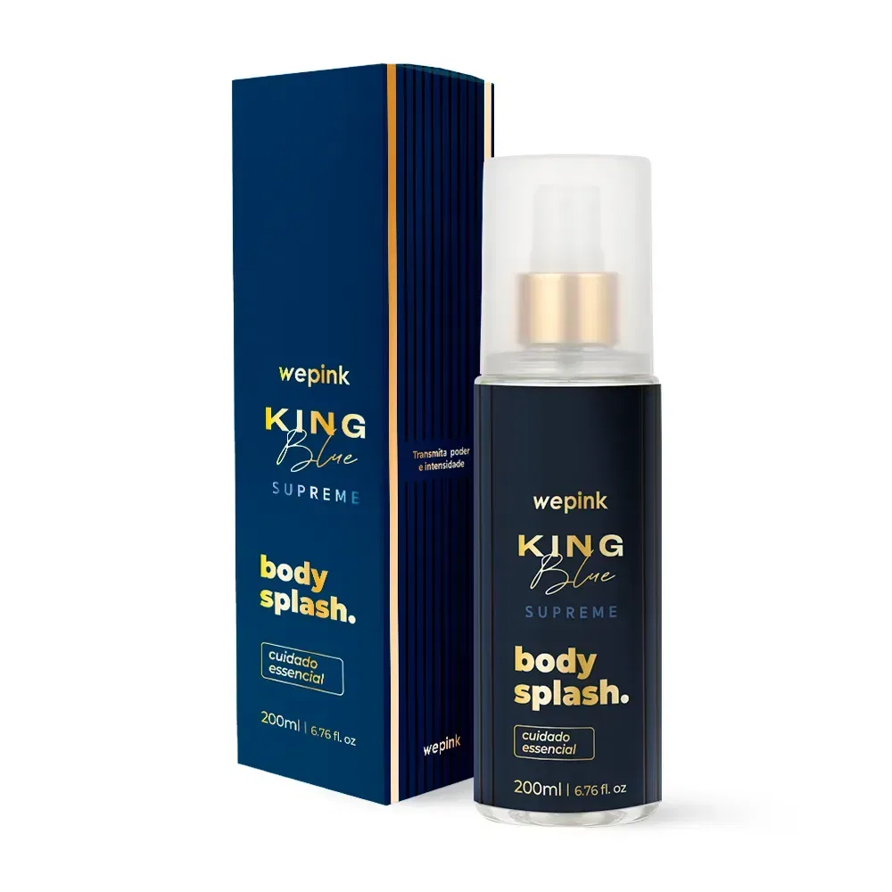 Body Splash King Blue Supreme Desodorante Colônia 200ml - Wepink - foto 1