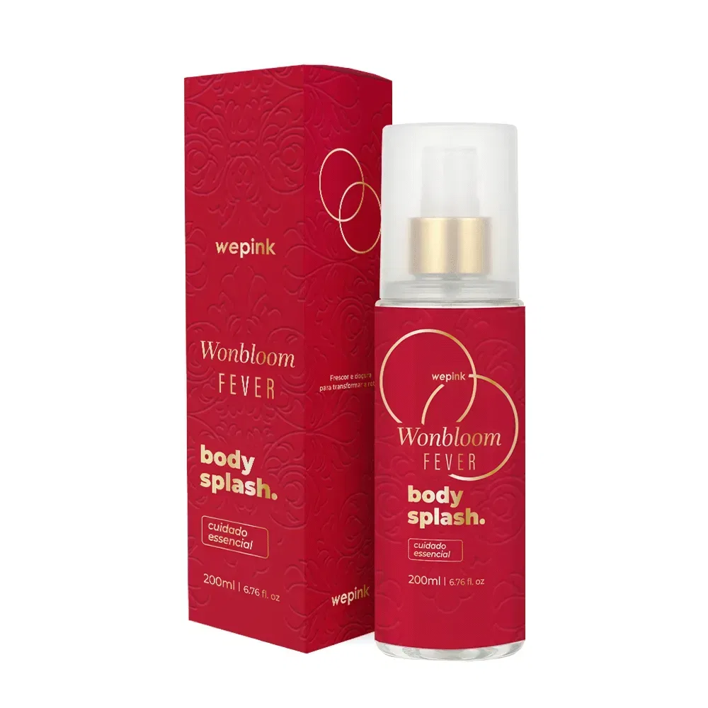 Body Splash Wonbloom Fever Desodorante Colônia 200ml - Wepink - foto 1